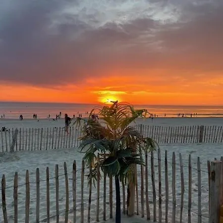 Les Obiones: Beachfront Studio with Sea View in Fort Mahon Plage Exterior photo